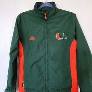Adidas University of Miami‎ Gore-Tex jacket sz Small preowned